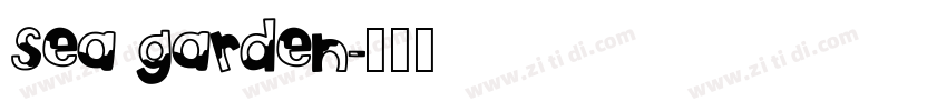 sea garden字体转换